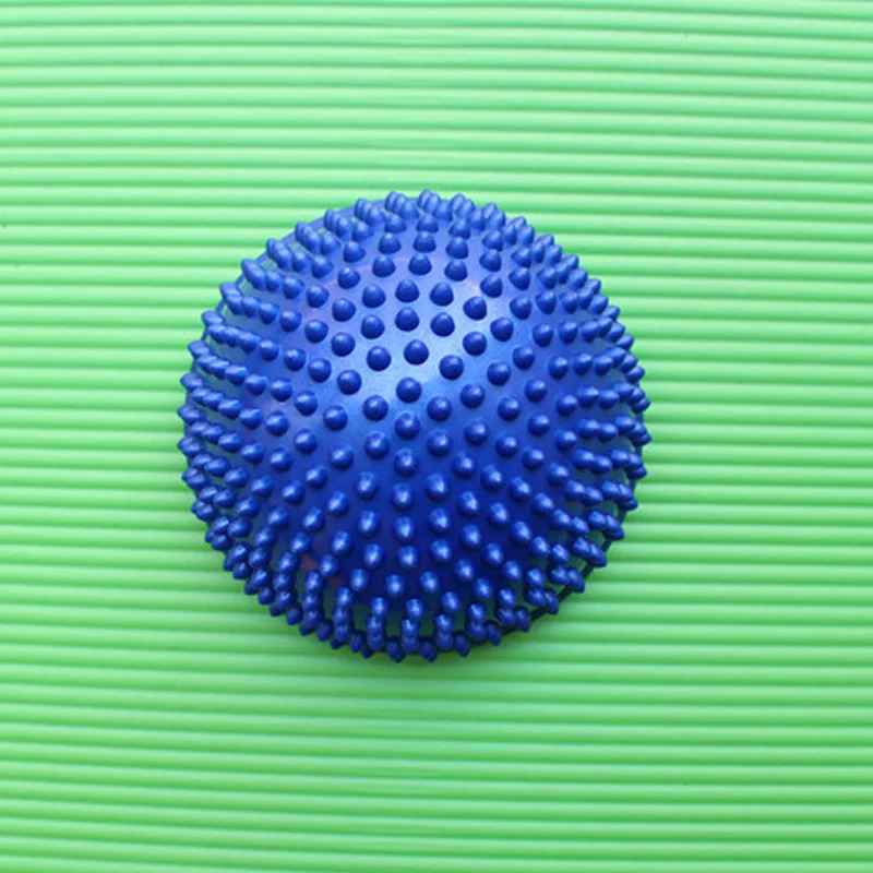 blue Ежик сенсорные надувные полусферические мячи для йоги, PVC массажный фитбол, инструктор по упражнениям, Балансирующий мяч для спортзала, спорта, фитнеса - Цвет: blue
