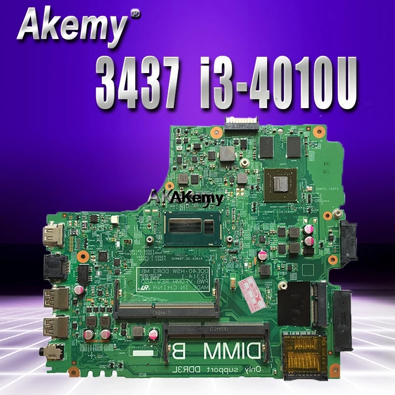 

CN-0G9PCH 0G9PCH G9PCH 12314-1 mainboard For DELL INSPIRON 3437 5437 Laptop Motherboard SR16Q I3-4010U