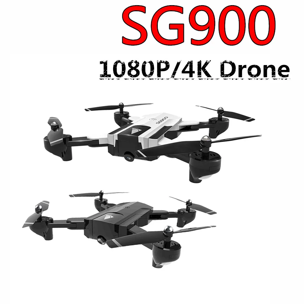 

SG900 4K/1080P Camera Drone Professional RC Helicopter Quadcopter Drone with 1100mAh/2200mAh Battery Remote Control Backpack