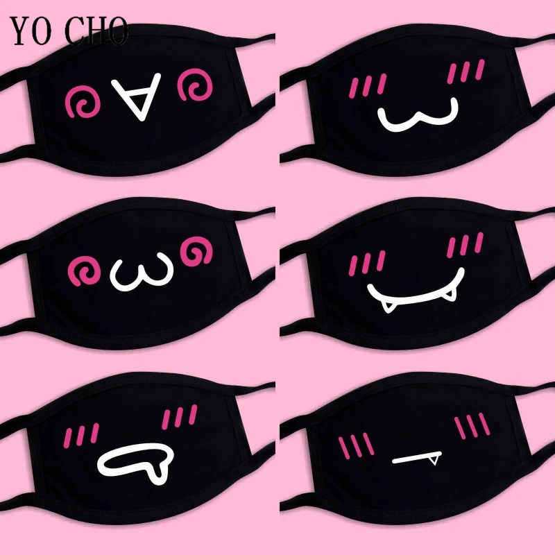 Face Mask Unisex Cotton Anime Cartoon Party Masks