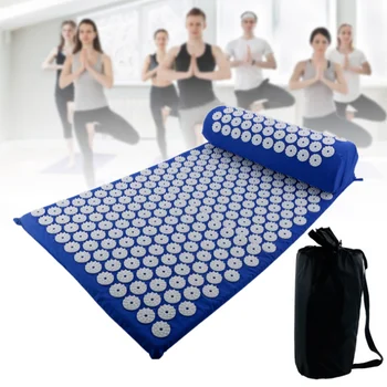 

Lotus Acupucture Mat Pad Set Acupressure Massage Cushion Pillow for Home Yoga FEA889