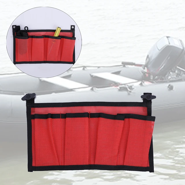 Kayak Canoe Fishing Mesh Storage Sleeve Tackle Box Holder Bag