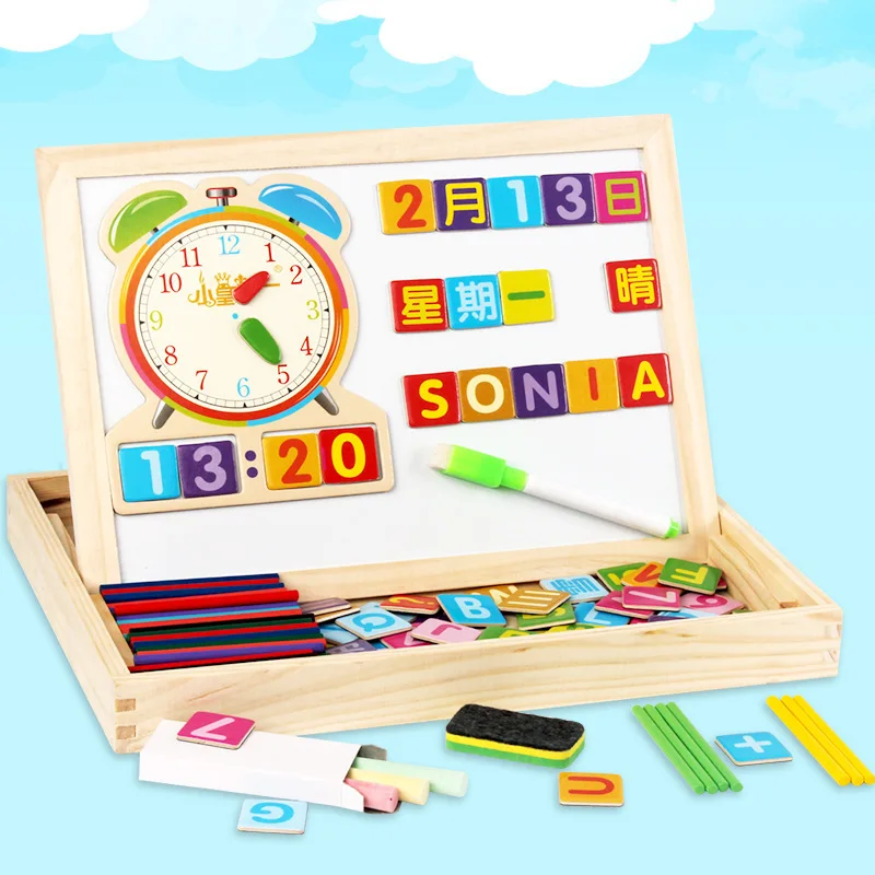 

Qin shi Children'S Educational Early Education Magnetic Joypin Wood Counting Sticks Toy Multi-functional Arithmetic Educational