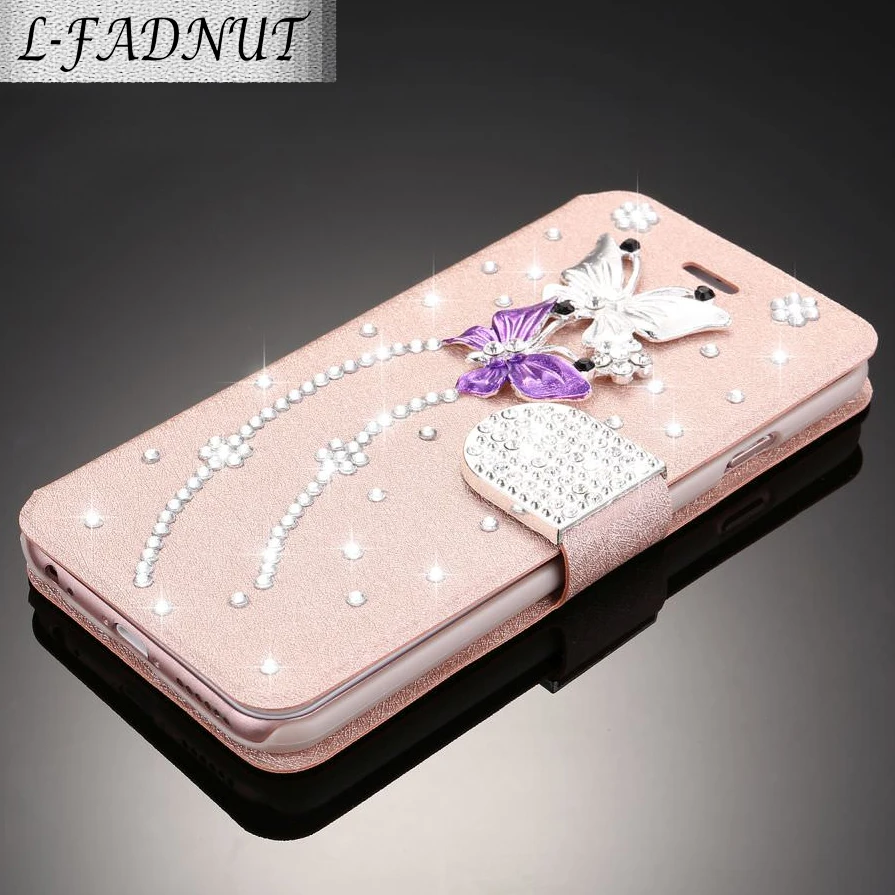 

L-FADNUT For Samsung Galaxy S20 Ultra S9 Case S10 S8 Plus Luxury Elegant 3D Flip Stand Wallet Leather Cover For Galaxy S7 Note 8
