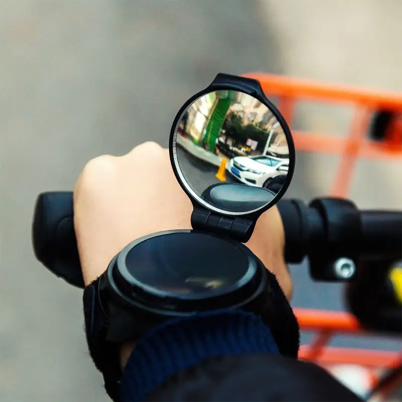 Новый Открытый спорт MTB велосипед зеркало заднего вида 360 Вращение ремешок на