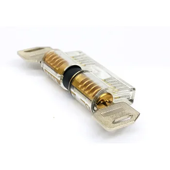 

Acrylic Transparent Lock Bull Head AB Lock Transparent Practice Lock Practice Lock