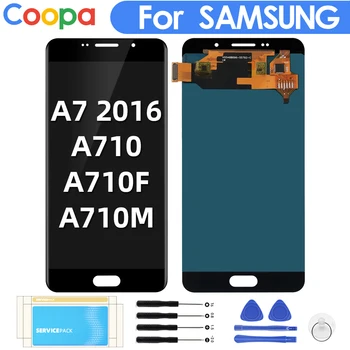 

For Samsung Galaxy A7 2016 A710 LCD Display A710F A710M Display Replacement LCDs Display Touch Screen Digitizer Assembly
