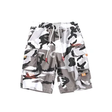 Стиль хип хоп хлопок Повседневная камуфляжная Спортивная уличная Мужская короткая