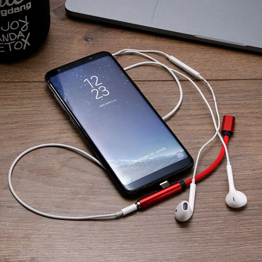 1 шт. портативный AUX быстрый USB C разъем для наушников Type до 3 5 мм адаптер аудио