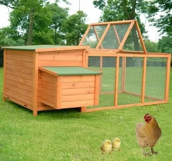 

【USA Warehouse】87" Deluxe Wooden Chicken Coop w/ Backyard Outdoor Run