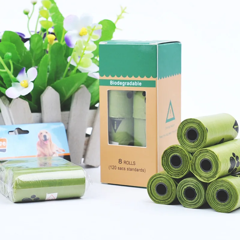Bolsas de basura con impresión para perros y gatos, Bolsa para popó de residuos para mascotas, Bolsa para popó de limpieza para perros, productos para mascotas, 1 ud.