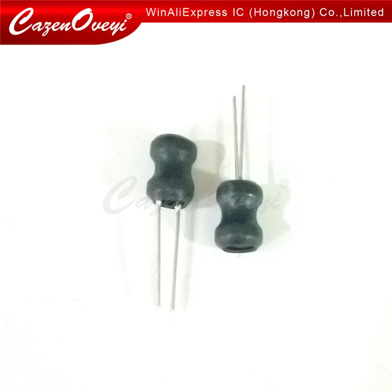100 шт. неэкранированный проволочный индуктор DIP power 0608(6*8 мм) 150uH 220uH 330uH 470uH 1mH 2.2mH 3.3mH