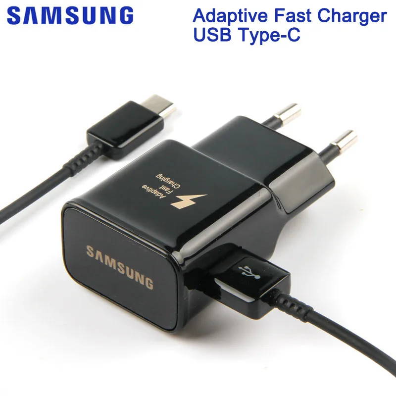 

Original Adaptive Travel Fast Charger For S8 G9500 S8+ NOTE8 Note 9 Note 10 GALAXY C9 Pro C9000 GALAXY Note 7 A8 Type-C Cable