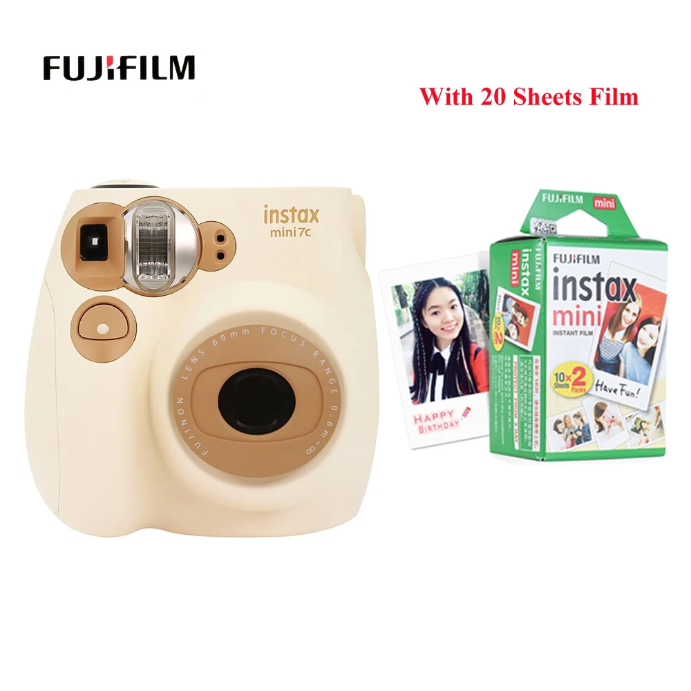 Пленочная мини камера Fujifilm Instax Mini7c Mini 7C мгновенная дешевле чем mini8 mini9 подарок на