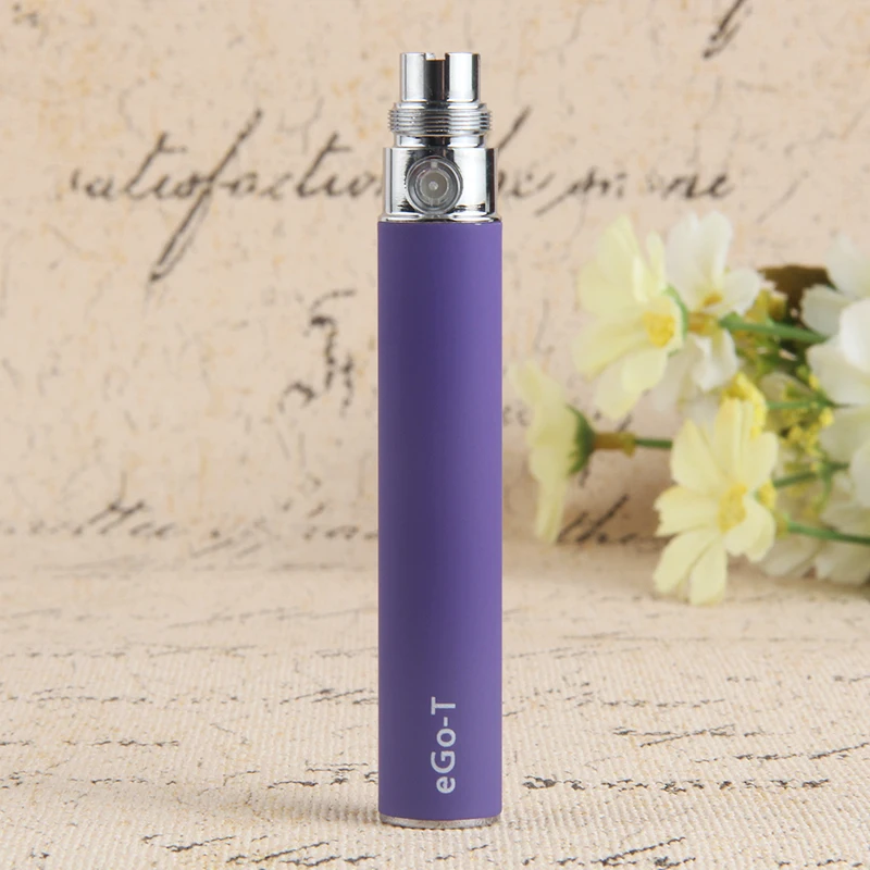 Фиолетовый 1 шт. эго-т Vape батарея с USB зарядное устройство электронная сигарета 510 ручка для CE4 CE5 Evod H2 T3S распылитель высокое качество - Цвет: Фиолетовый