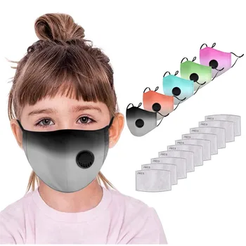 

Children's face mask Kids Adjustable Reusable Breathable Protection Cotton Mask 5PC + 10PC Filters mondkapjes herbruikbaar A50