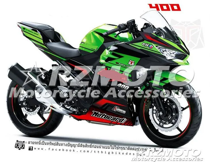 Углеродное волокно лакированные украшения для мотоцикла для kawasaki ninja 400 все виды цветов No.0012B22