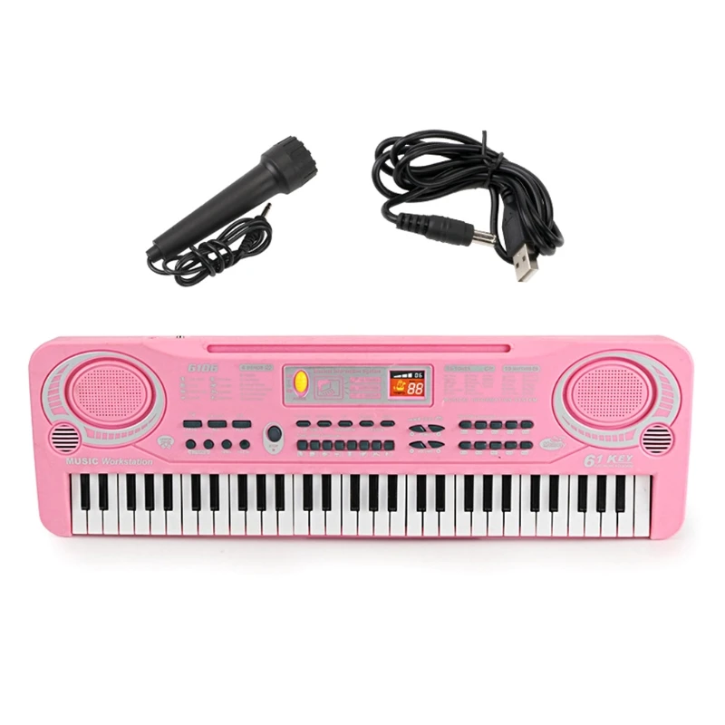 Portable Electronic Musical Instrument 61-Key Digital Music Piano Keyboard 