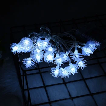 

LED Pine Cone String Light Warm White Christmas Fairy Lamp String Holiday Wedding Party Garden Decor Battery Powered