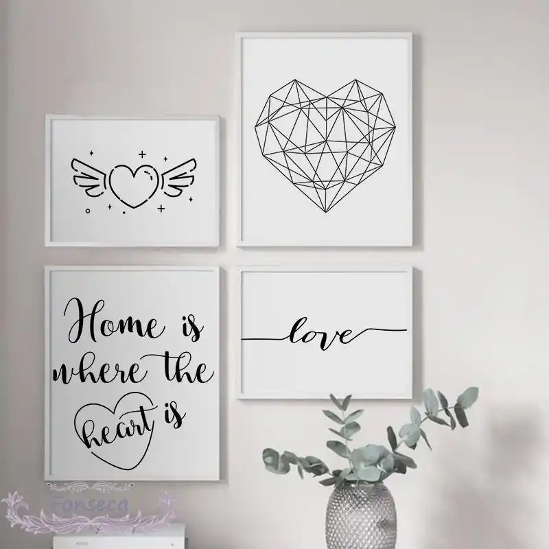 Abstrak Frase Bahasa Inggris Poster Rumah Kanvas Lukisan Dinding Seni Gambar Untuk Ruang Tamu Dekorasi Rumah Painting Calligraphy Aliexpress