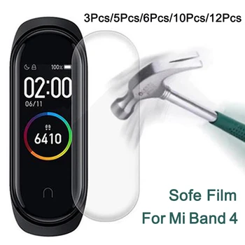 

Protective Film On For Xiaomi Mi Band 4 Full Cover Screen Protector Soft Glass Film on xiomi xaomi mi band 4 Bracelet Glass Film