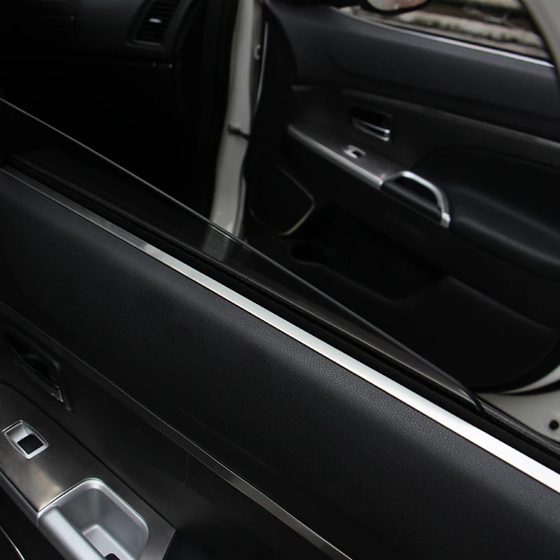 Lsrtw2017 Car Door Window Strip Trims for Mitsubishi Outlander Sport Asx RVR 2011- Interior Accessories Stainless Steel