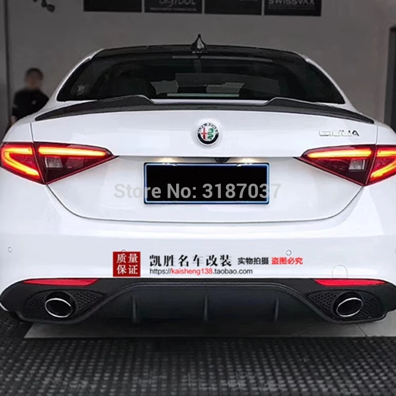 For Alfa Romeo Giulia Spoiler 20152019 Carbon Fiber Rear Roof Spoiler