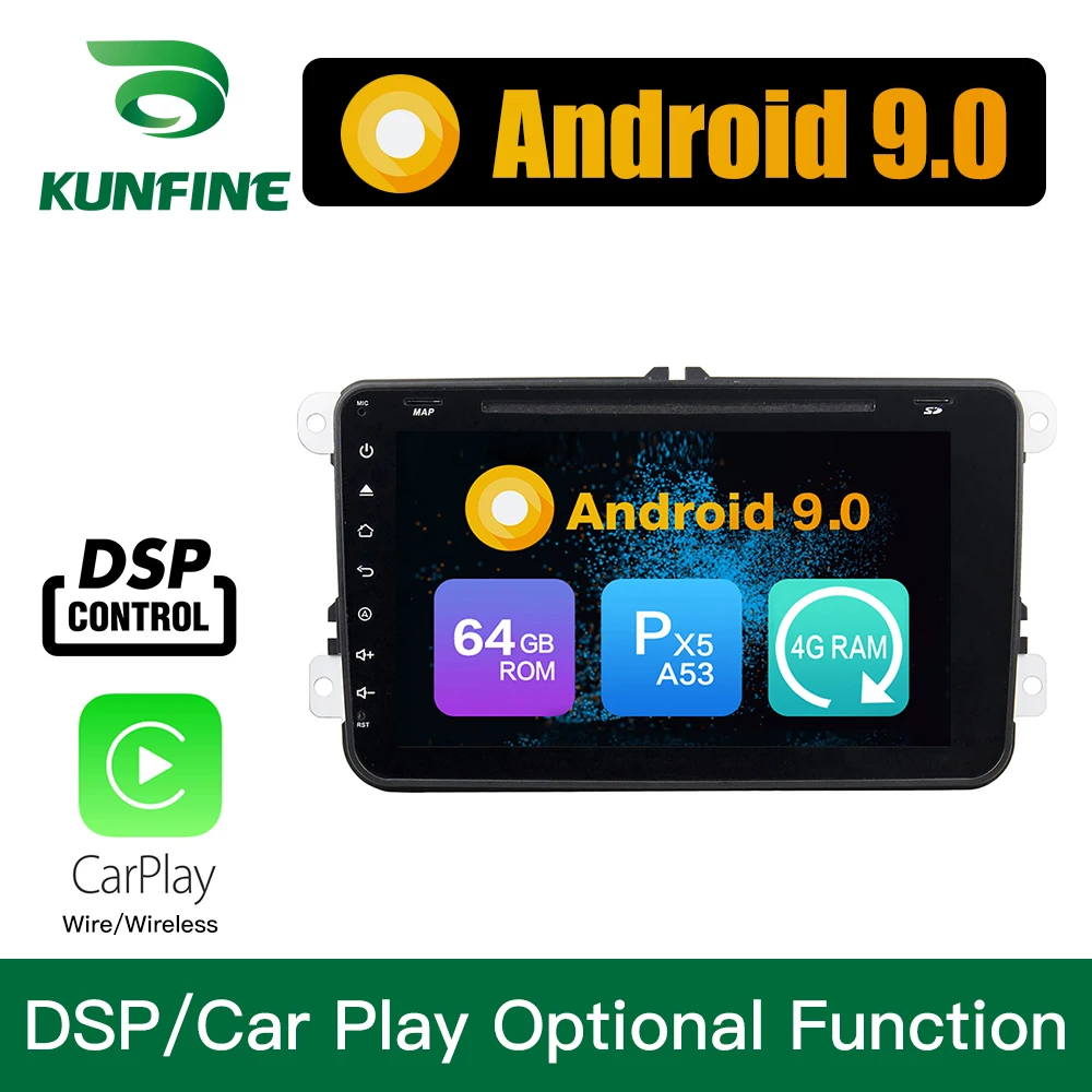 

Android 9.0 Octa Core 4GB RAM 64GB Rom Car DVD GPS Multimedia Player Car Stereo for VW GOLF(MK6) 2009-2011 Touch button Radio