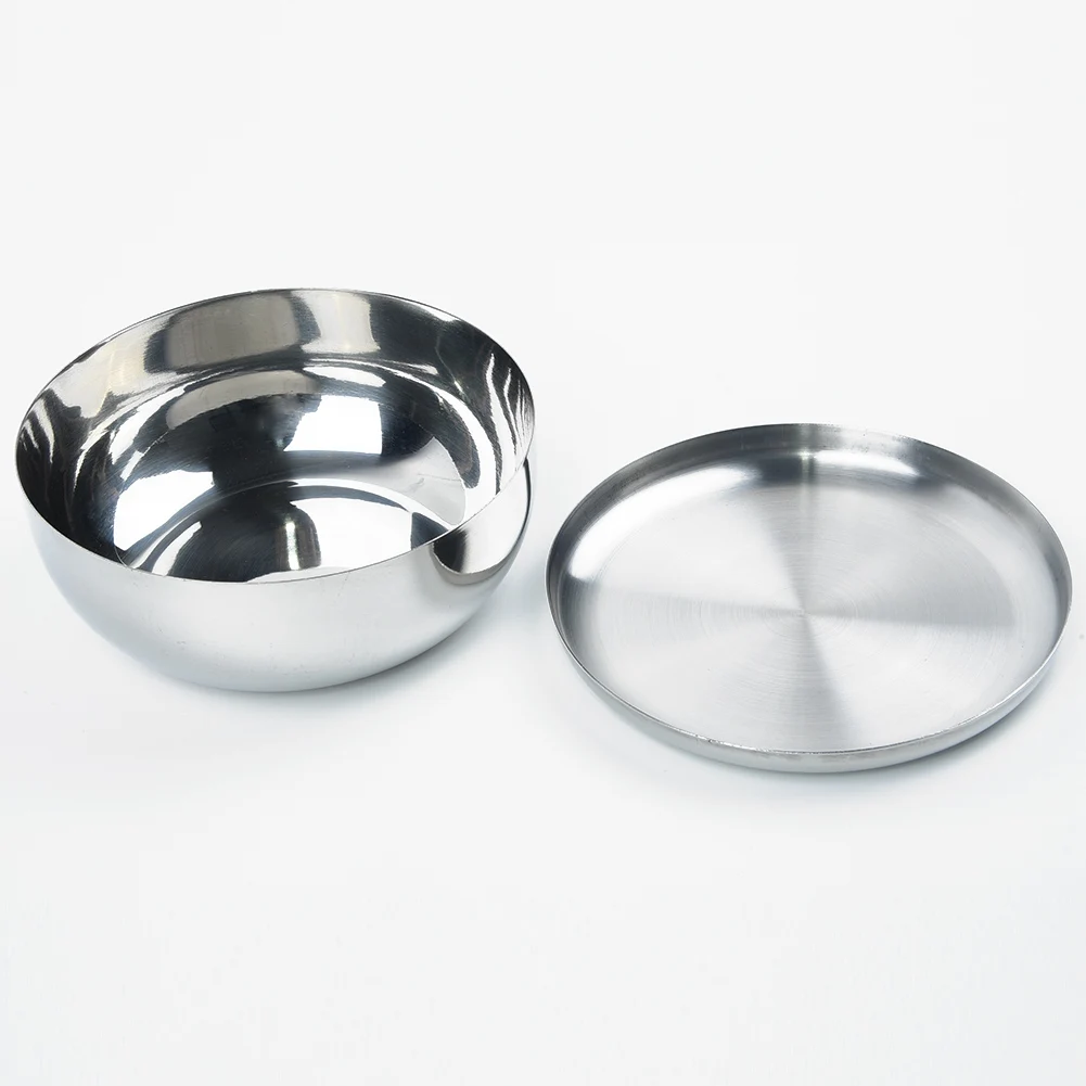 Новая Корейская чаша для риса из нержавеющей стали теплая традиционная с крышкой