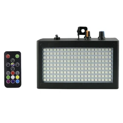Flash stroboscopique Portable à 180 led, 35W, télécommande pour contrôler le son, vitesse réglable, pour scène, discothèque, fête, Club, prise ue 