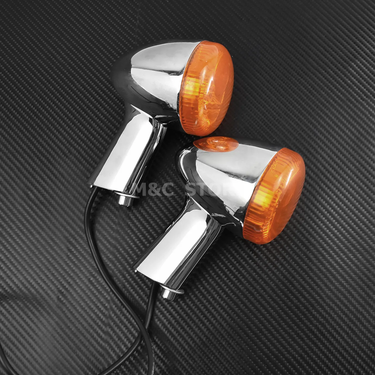  Motorcycle Amber Rear Turn Signal LED Indicator Light Brake Light Taillight Case For Harley Sportst - 32884896380