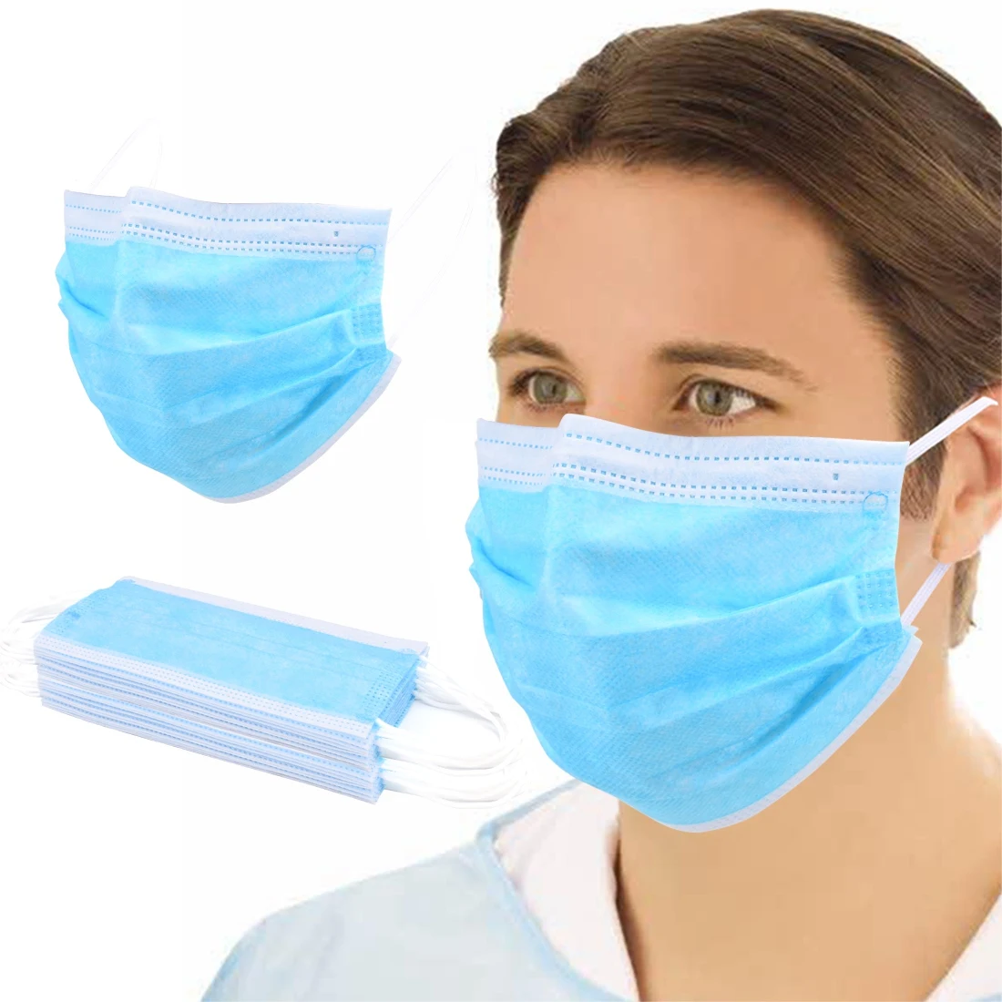

Anti-Dust Dustproof Disposable Earloop Face Mouth Masks Facial Protective Cover Masks