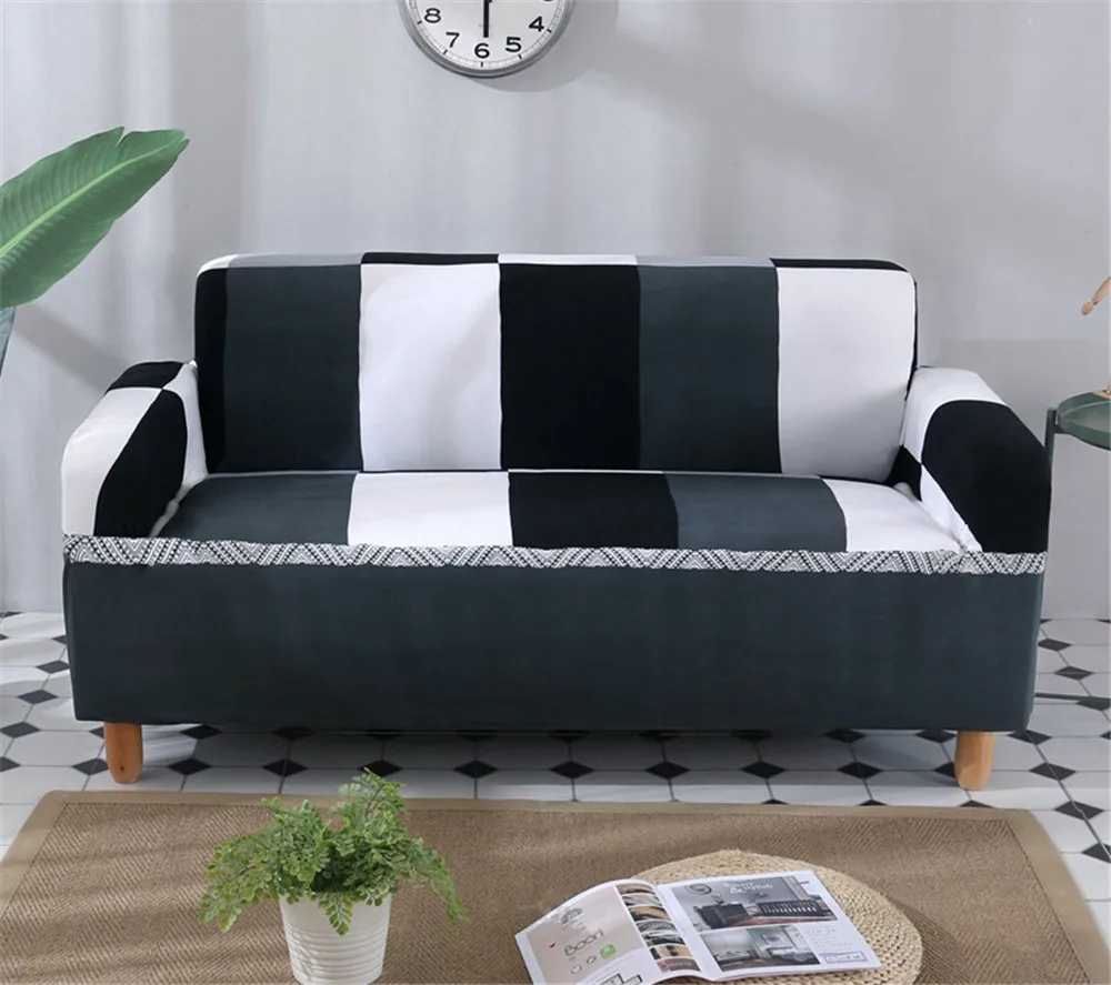 Nordic Стиль slipcovers диван крышка хлопок эластичный чехол на диван для диван в гостиной диван Полотенца 1/2/3/4-seater - Цвет: style18