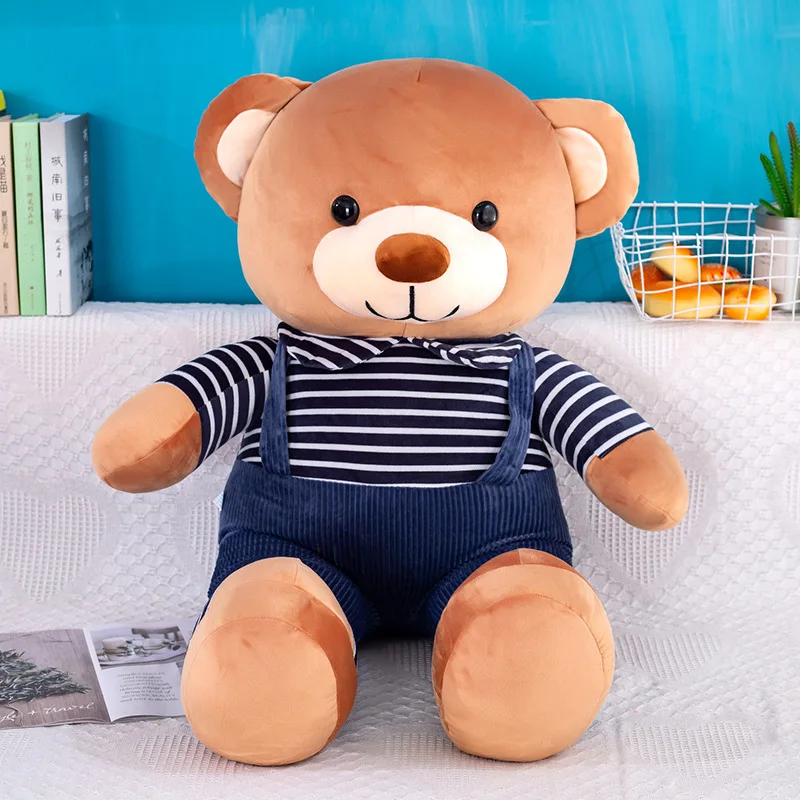 Новинка, 60 см/80 см/100 см, мультипликационный медведь, куклы, медведь, мягкая игрушка, медведь, свадебные подарки, детская игрушка, подарок на день рождения, мягкие игрушки