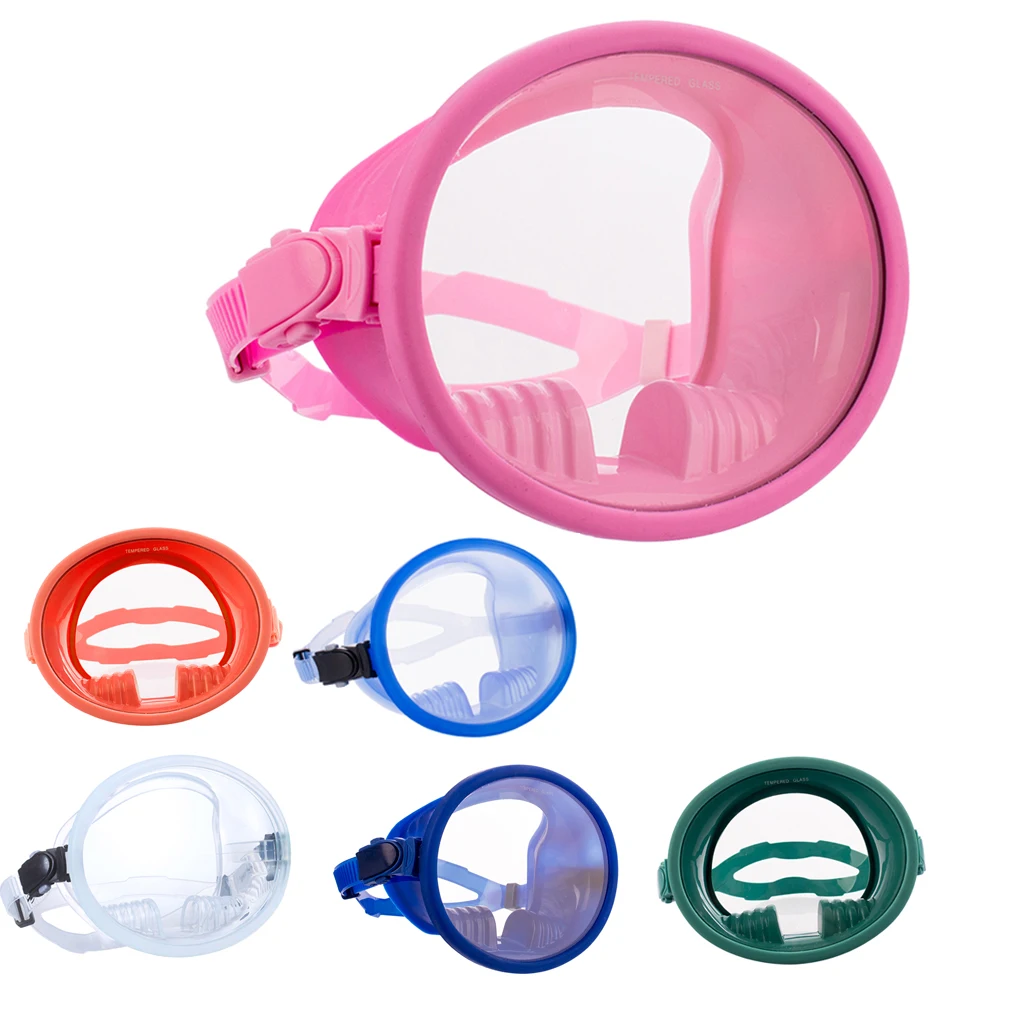 

Professional Adult Scuba Diving Full Face Mask Anti-Fog Snorkeling Goggles Wide View Goggles Multicolor Diving Full Mask