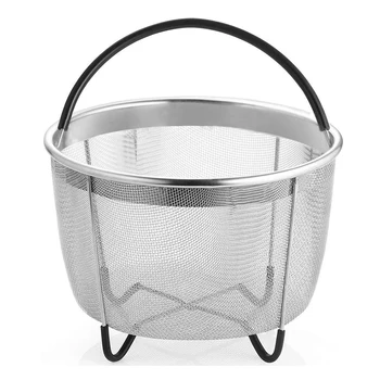

Cooking Accessories Stainless Steel Mesh 6 Quart Strainer Steamer Basket Stainless Steel Basket for kitchen, and Restaurant