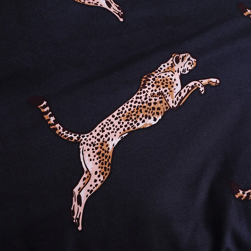 DiuDiu Texile роскошный пододеяльник King size queen размеры одеяла наборы леопардовая Печать Постельное белье CB45