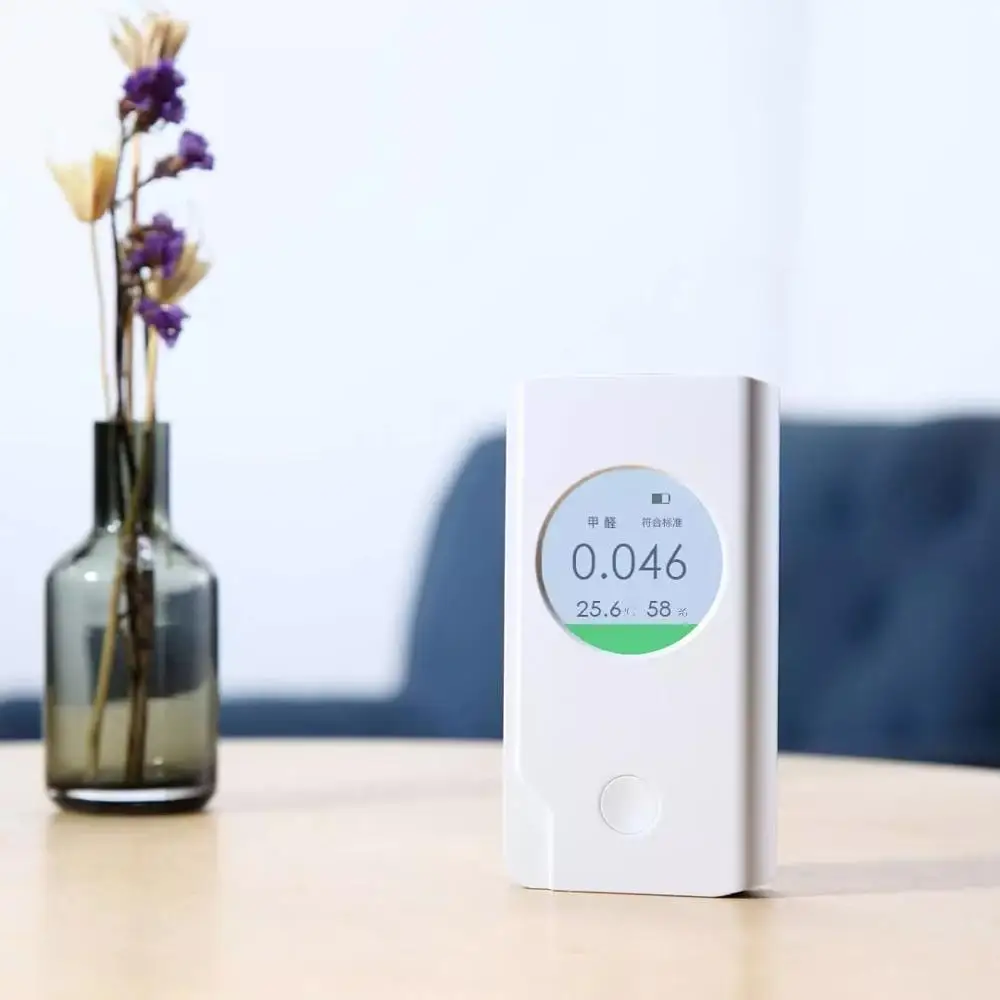 Xiaomi Miaomiaoce Formaldehyde Detector Rechargeable Excess Remind Temperature & Humidity LCD Display Smart Air Detector