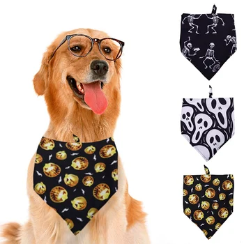 

Dog Bandana Halloween Pet Scarf Handkerchiefs Bibs Washable And Adjustable Great Pets Gift Dogs Neckerchief Pet Supplies