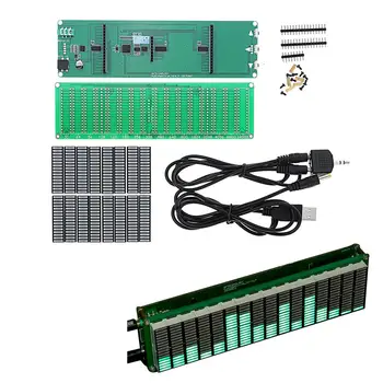 

16 Level LED Music Audio Spectrum Indicator Amplifier Board Green Color Speed Adjustable With AGC Mode DIY Kit