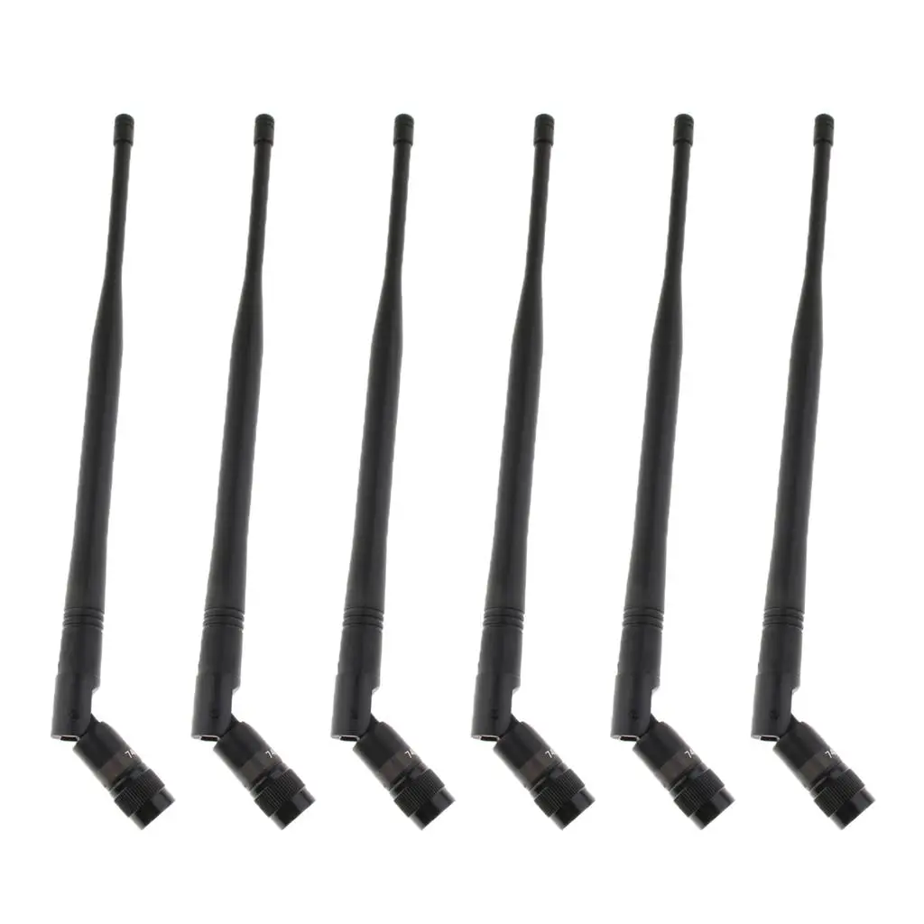 

6 Pack Durable Plastic UHF Microphone Gain Antenna Mic Replacement Part, Wireless