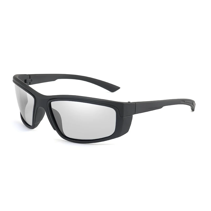 Лидер продаж HD поляризованный фотохромный солнцезащитные очки для женщин и мужчин спортивные солнцезащитные очки мода вождения Gafas de sol UV400 - Цвет линз: Black Discoloration