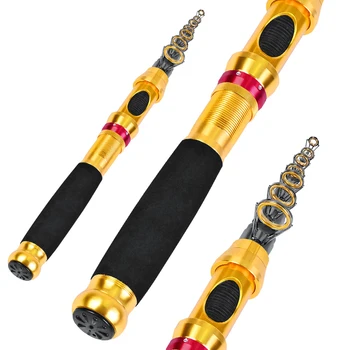 

Telescopic Super hard Fishing Rod 1.5M -3.6M Portable Spinning Cast rod Sea fishing rod carp Fishing gear pod feeder angeln vara