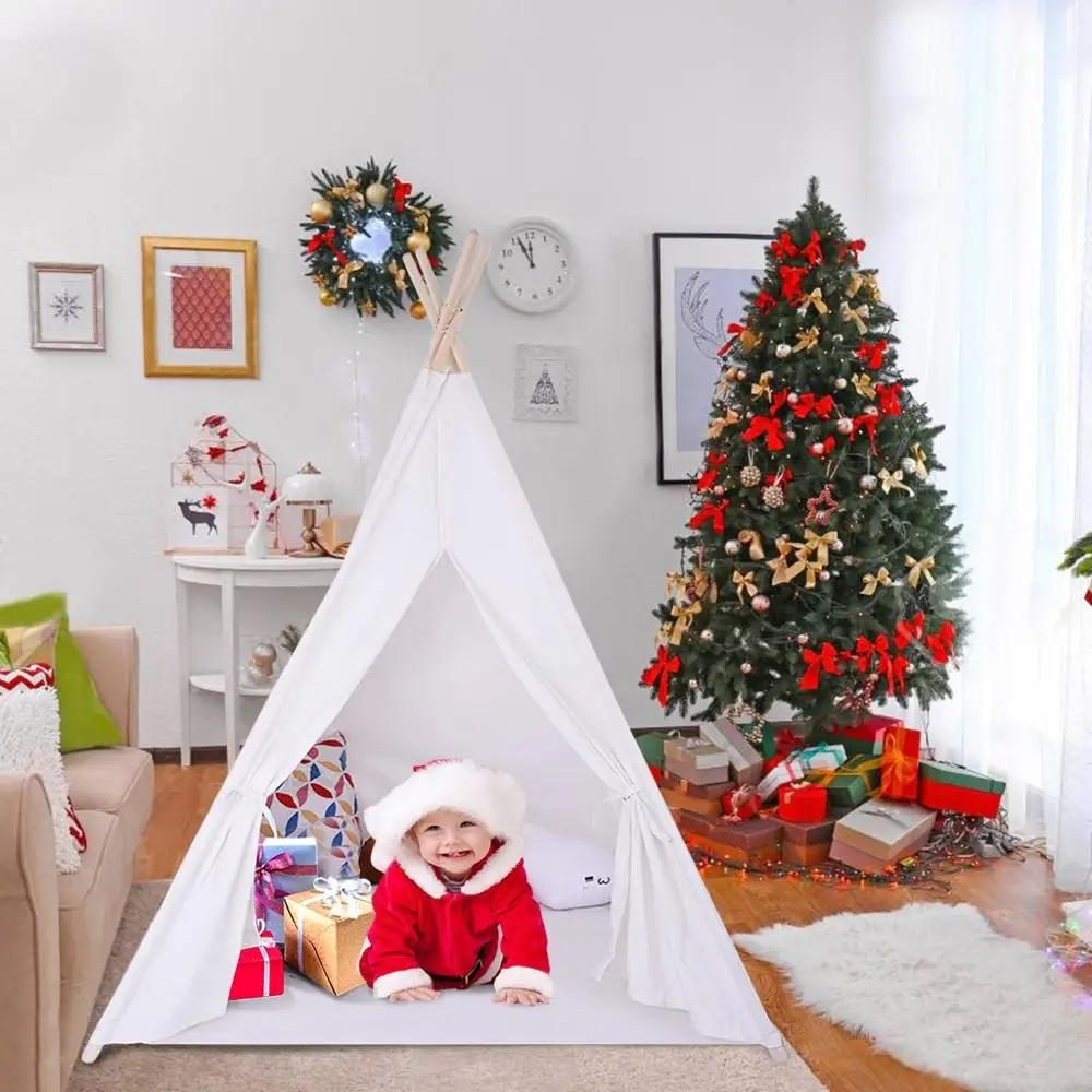Детская Брезентовая палатка для мальчика и палатка для девочки в помещении и на открытом воздухе - Цвет: Tent A