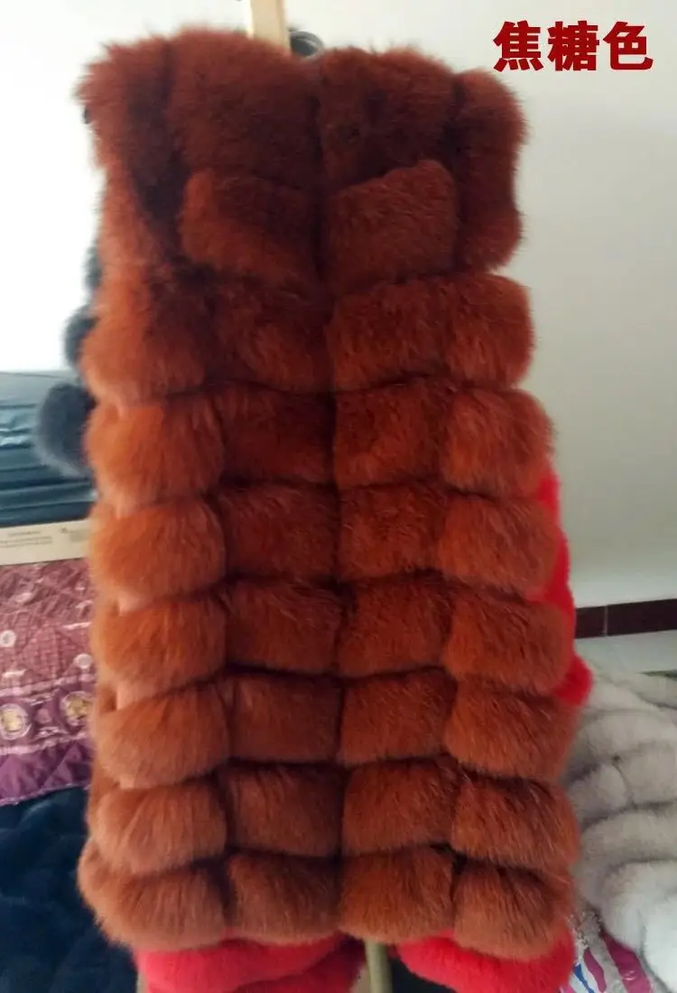 caramel colour Женская одежда, зимний жилет из натурального меха, теплое пальто, длинное стильное модное пальто с кубиками хлеба 1013 - Цвет: caramel colour