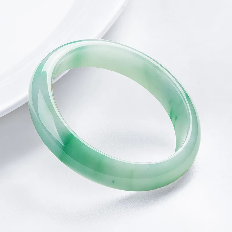 

Female Natural Bangle Hand-carved Women's Charm Jewellery Fashion Accessories Round Bangle for Women Men Bracelet