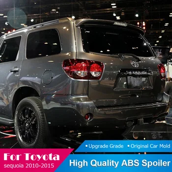 

For Toyota Sequoia 2010-2015 Black Spoiler ABS Material Car Rear Wing Primer Color Trunk Lip Wing White Tail Spoiler Car Styling