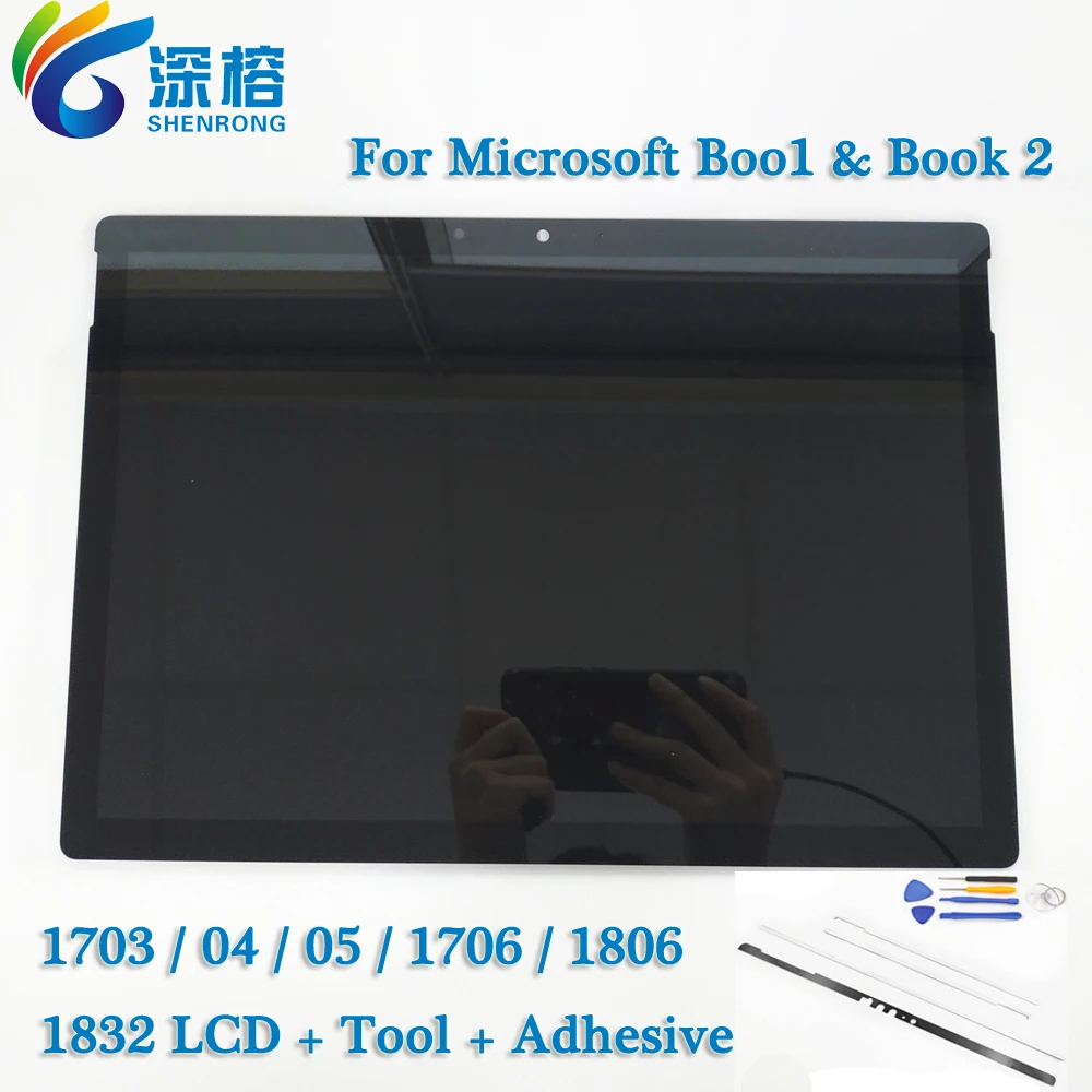 Book 1 1703 1704 1705 1706 Book2 1806 1832 ЖК-дисплей Φ для Microsoft Surface LCD с клеем | Компьютеры и офис