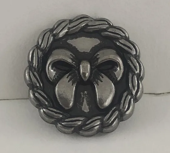 

New10 High-grade fashion metal Retro Silver Bowknot Overcoat Jacket buttons Coat shirt buttons Size 20mm Free Shipping Worldwide