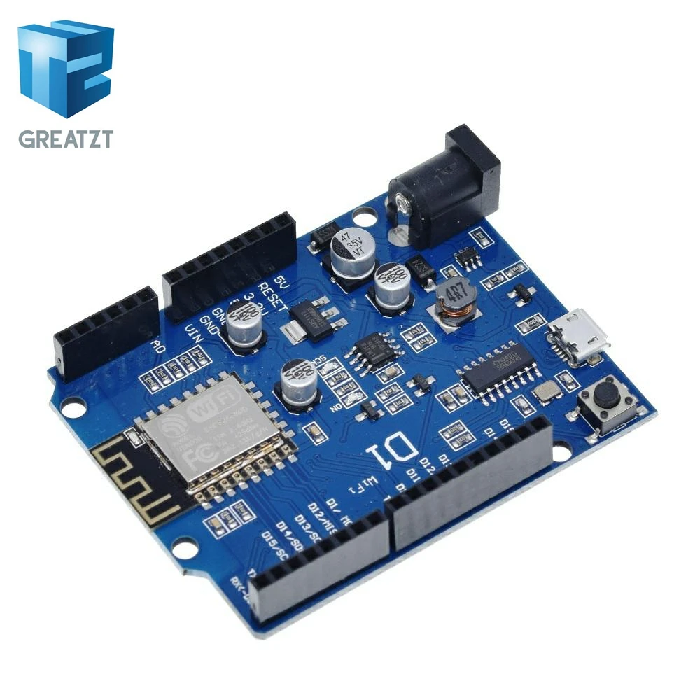 ESP-12E wemos D1 Wi-Fi UNO основе ESP8266 щит для Arduino совместимый ESP-12E wemos D1 Wi-Fi UNO основе ESP8266 щит для Arduino совместимый